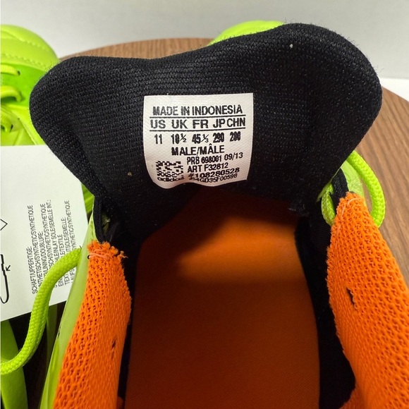 Adidas Men\'s Nitrocharge 1.0 TRX FG Ftball Soccer Solar Lime Cleats RARE Size 11 main image 7